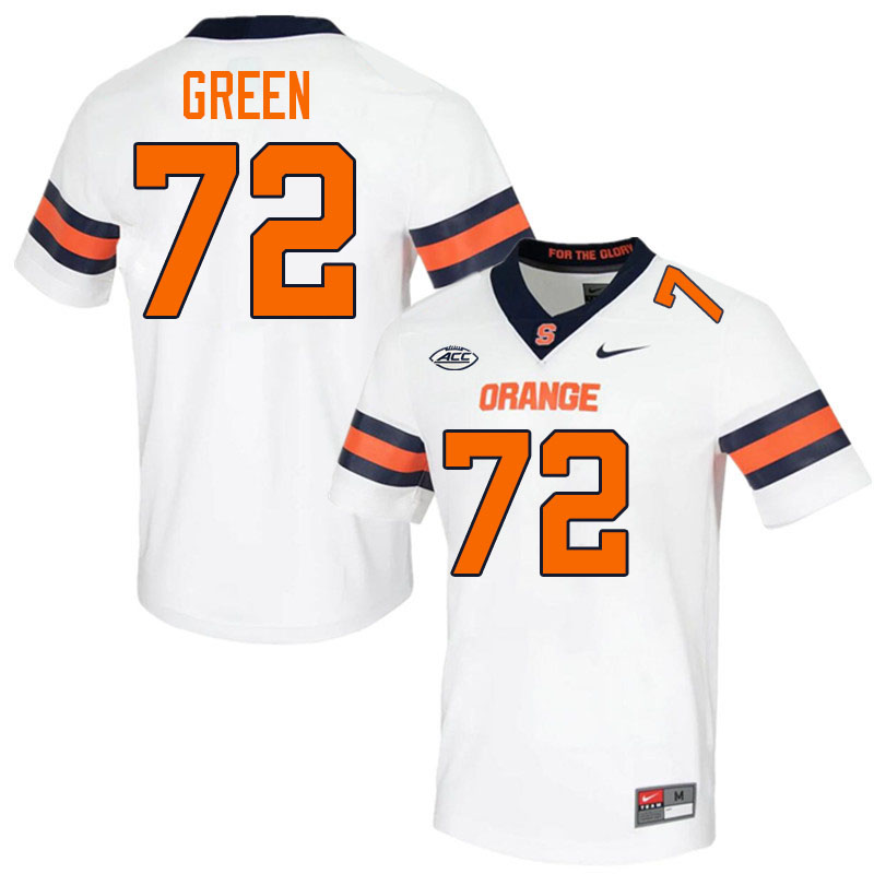 #72 Tim Green Syracuse Orange Jerseys,Syracuse University Football Uniforms,Apparels-White